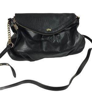 Juicy Couture Greta Flap/Crossbody Black Purse
